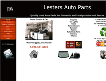 Tablet Screenshot of lestersauto.com